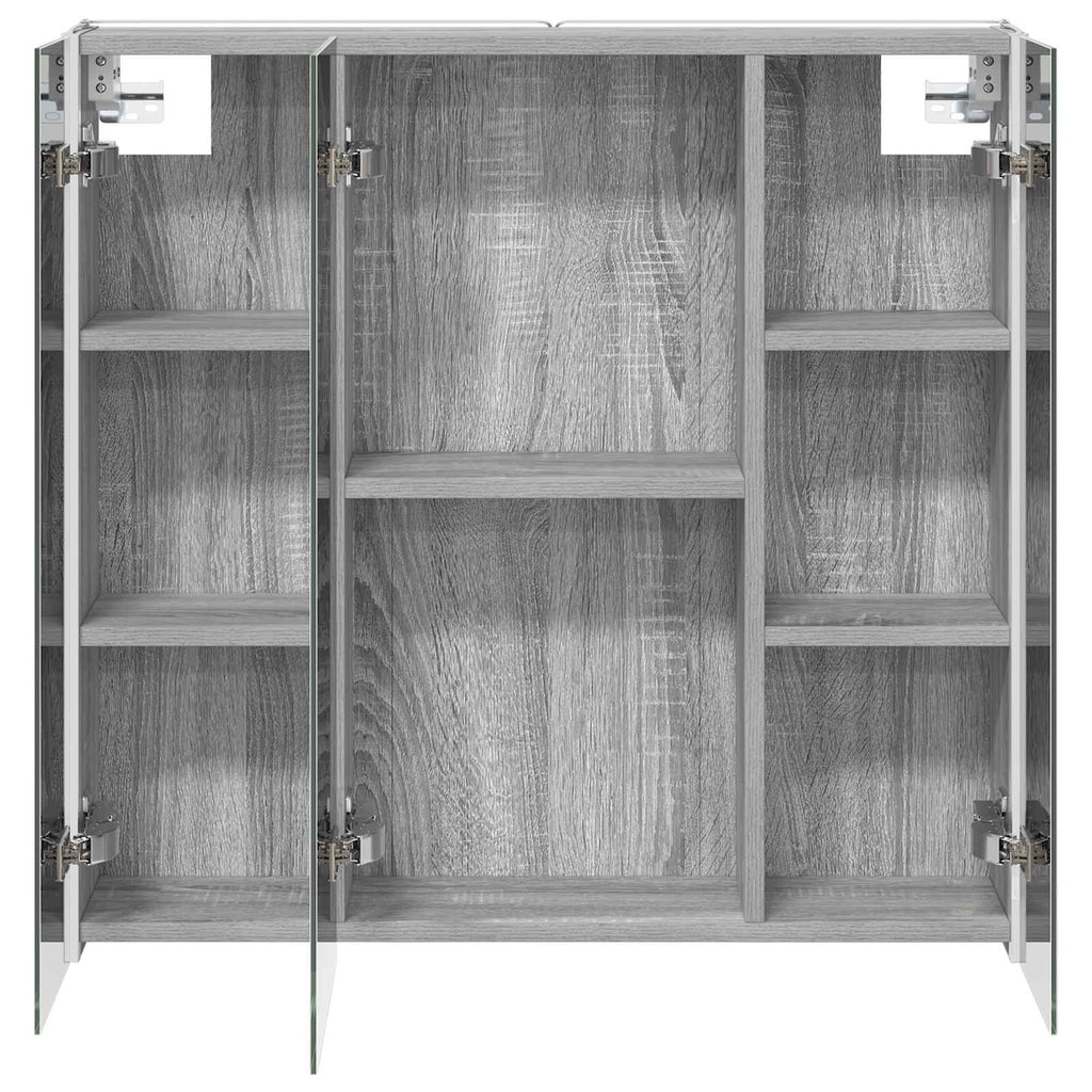 Badezimmerspiegelschrank Graues Sonoma 73,5 x 15,5 x 70 cm
