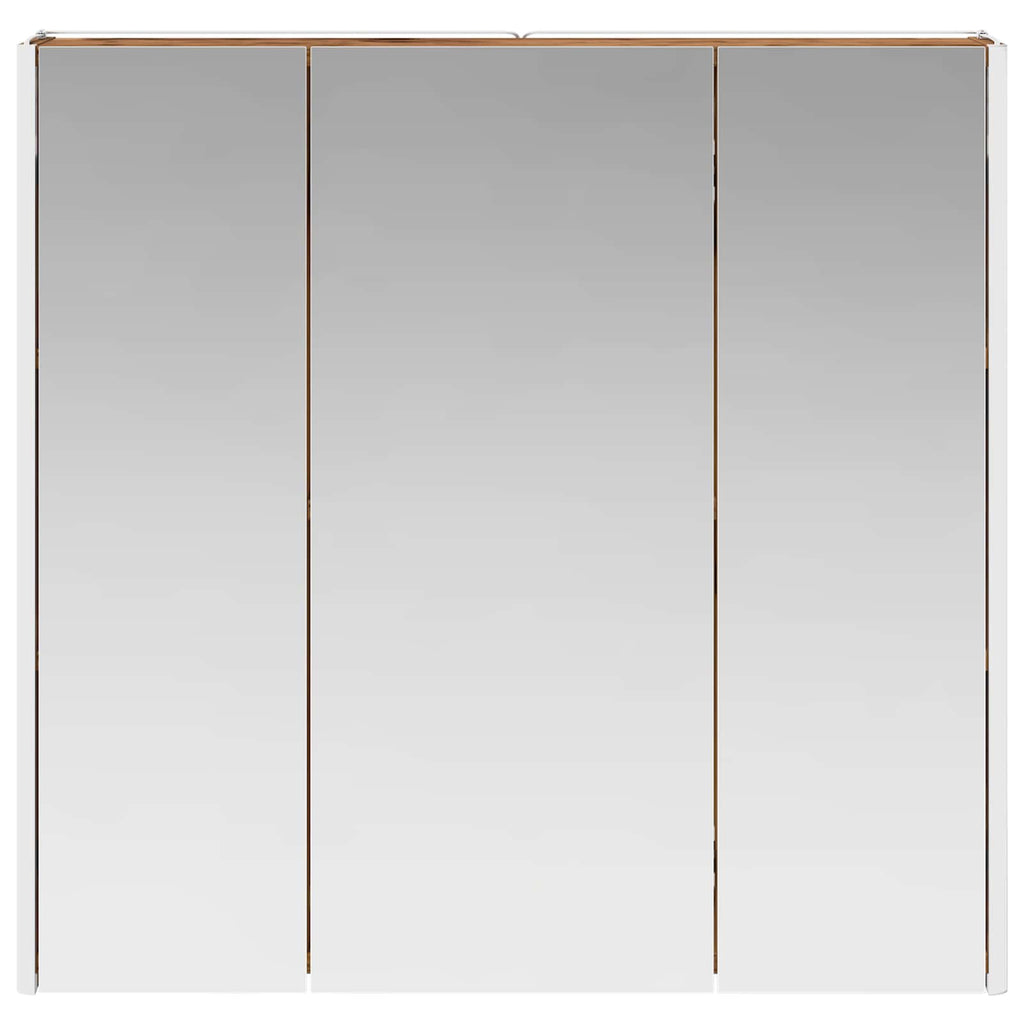 Badezimmerspiegelschrank mit Regal Altholz 73,5 x 15,5 x 70 cm