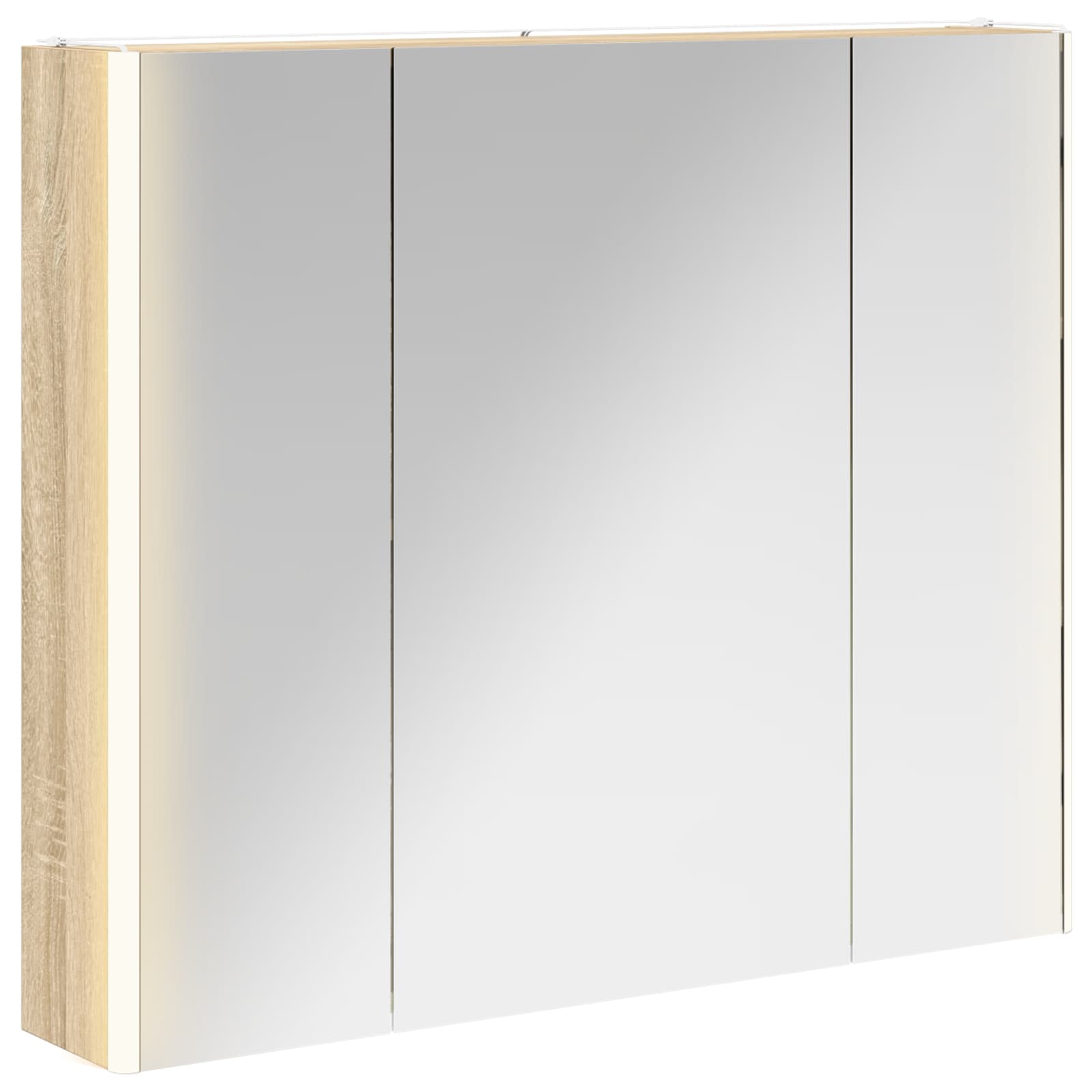 Badezimmerspiegelschrank Sonoma-Eiche 83,5 x 15,5 x 70 cm