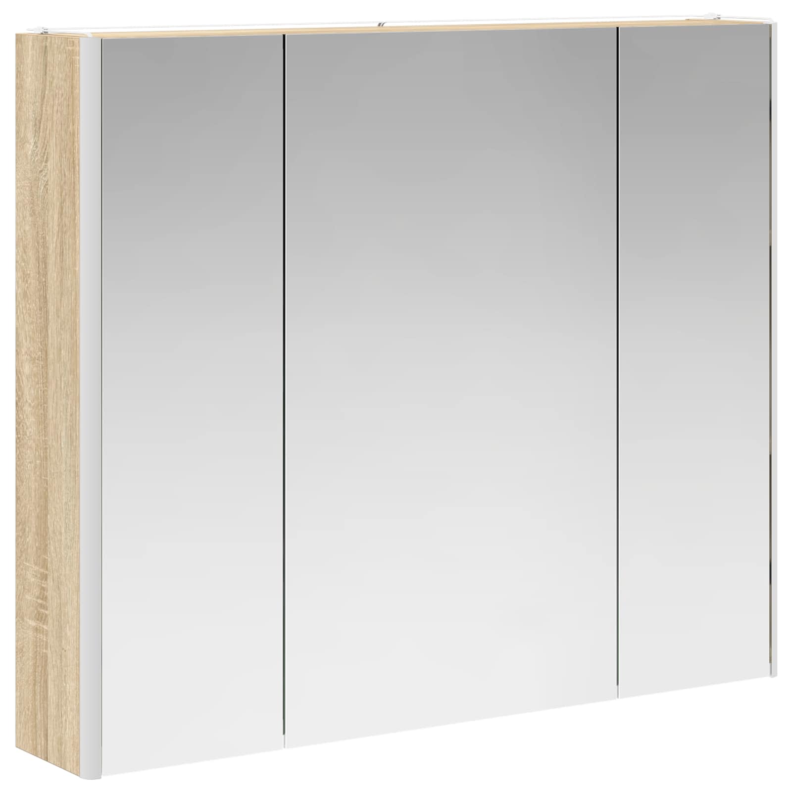 Badezimmerspiegelschrank Sonoma-Eiche 83,5 x 15,5 x 70 cm