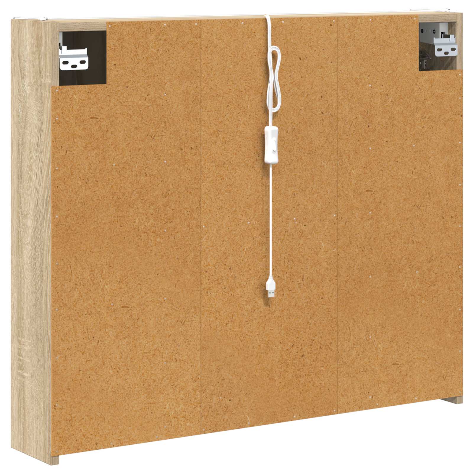 Badezimmerspiegelschrank Sonoma-Eiche 83,5 x 15,5 x 70 cm
