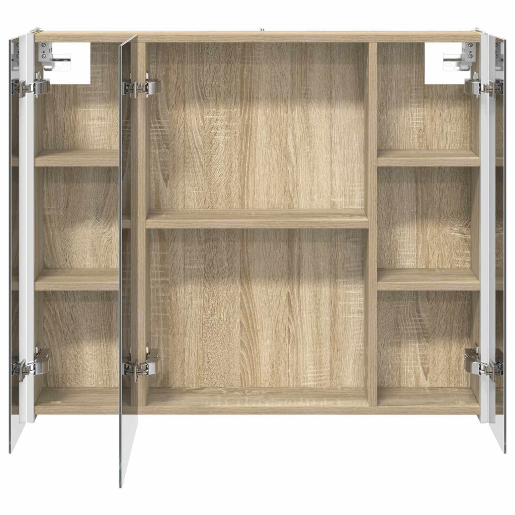 Badezimmerspiegelschrank Sonoma-Eiche 83,5 x 15,5 x 70 cm