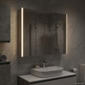 Badezimmerspiegelschrank Beton Grau 83,5 x 15,5 x 70 cm