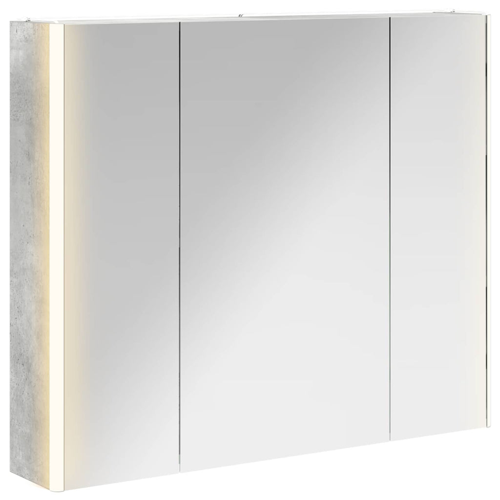 Badezimmerspiegelschrank Beton Grau 83,5 x 15,5 x 70 cm