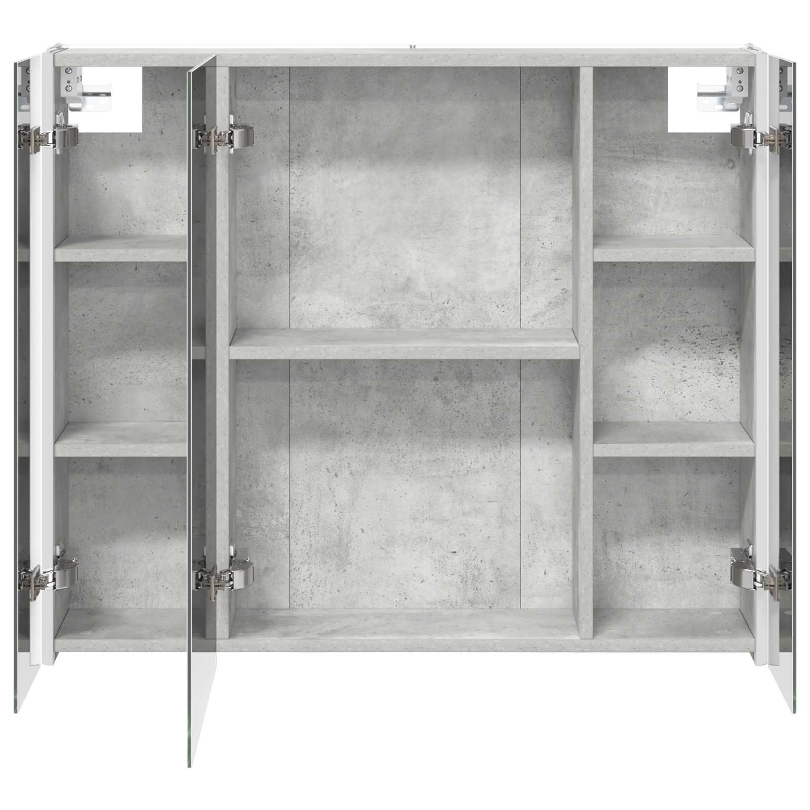 Badezimmerspiegelschrank Beton Grau 83,5 x 15,5 x 70 cm