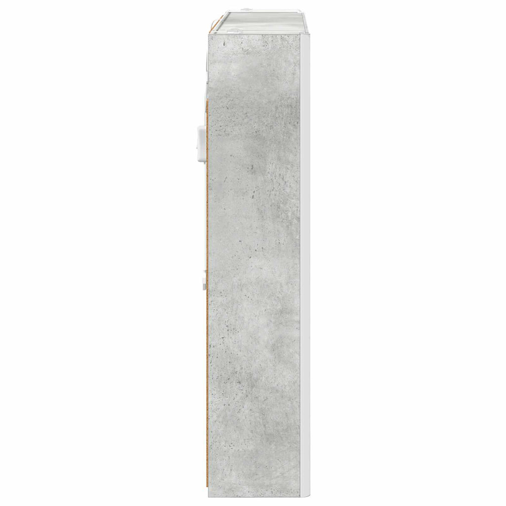 Badezimmerspiegelschrank Beton Grau 83,5 x 15,5 x 70 cm