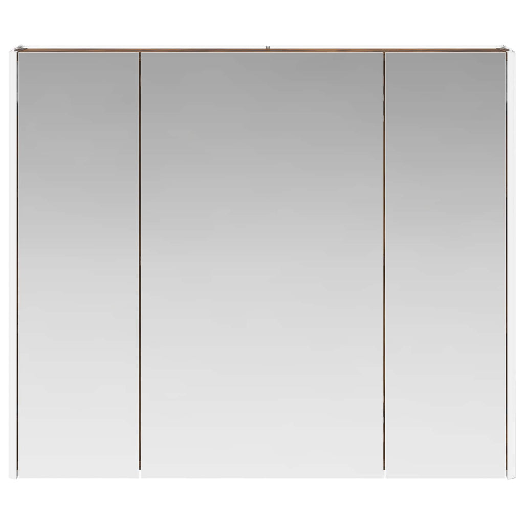 Badezimmerspiegelschrank Geräucherte Eiche 83,5 x 15,5 x 70 cm