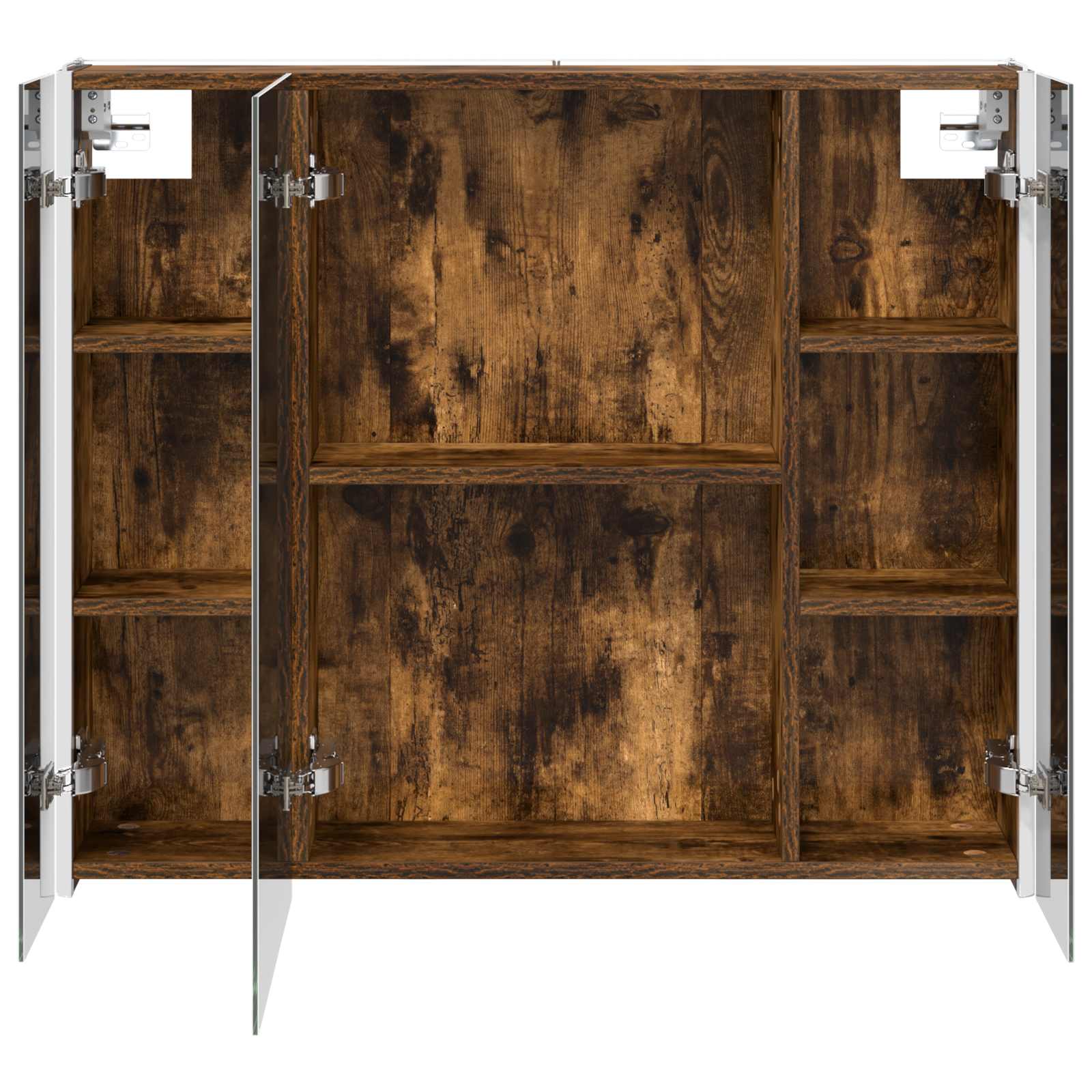 Badezimmerspiegelschrank Geräucherte Eiche 83,5 x 15,5 x 70 cm