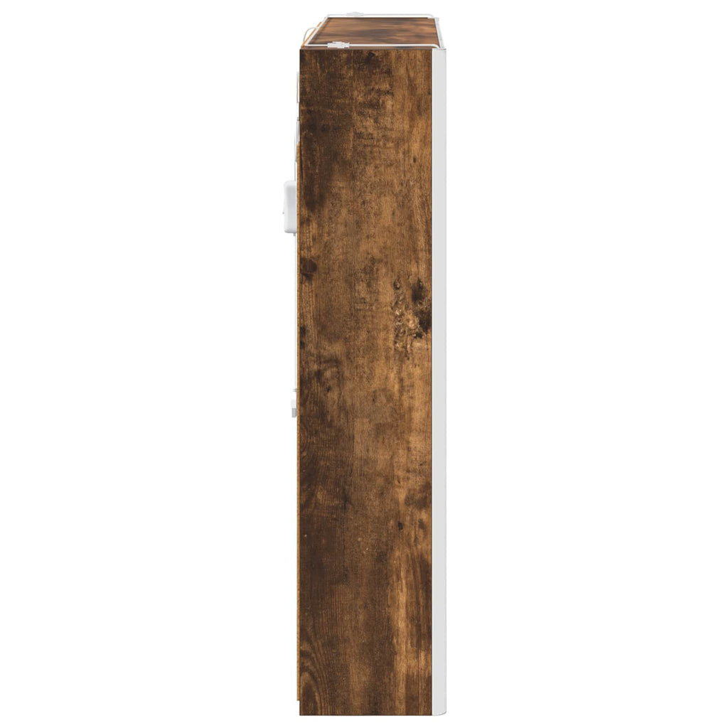 Badezimmerspiegelschrank Geräucherte Eiche 83,5 x 15,5 x 70 cm