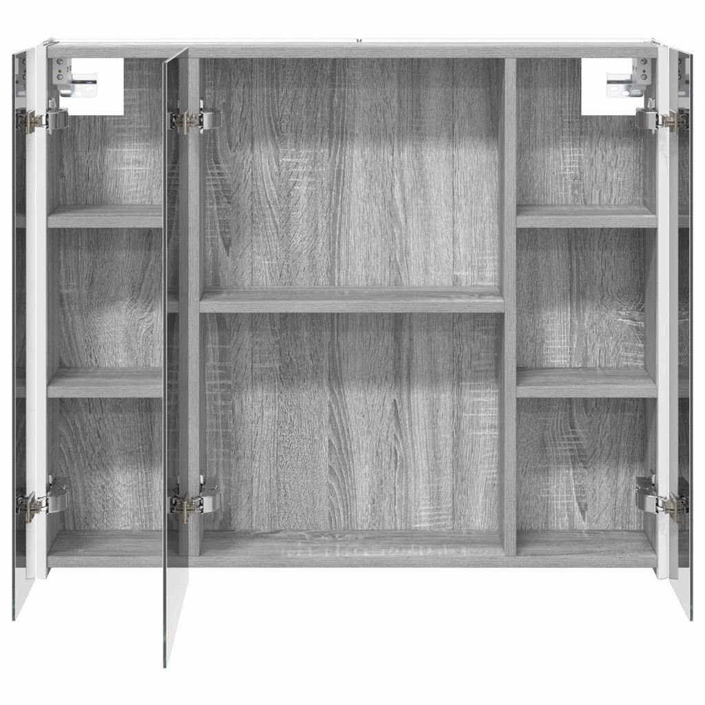 Badezimmerspiegelschrank Graues Sonoma 83,5 x 15,5 x 70 cm