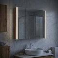 Badezimmerspiegelschrank Altholz 83,5 x 15,5 x 70 cm