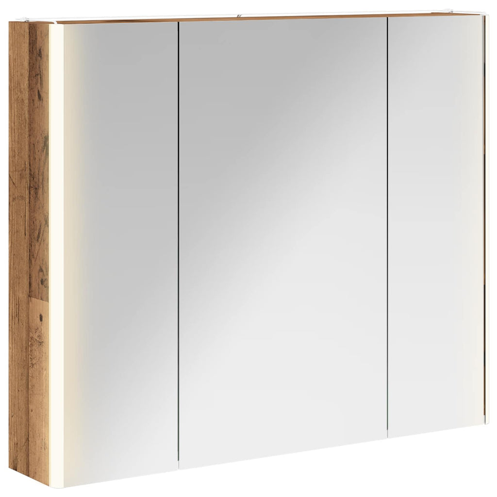 Badezimmerspiegelschrank Altholz 83,5 x 15,5 x 70 cm