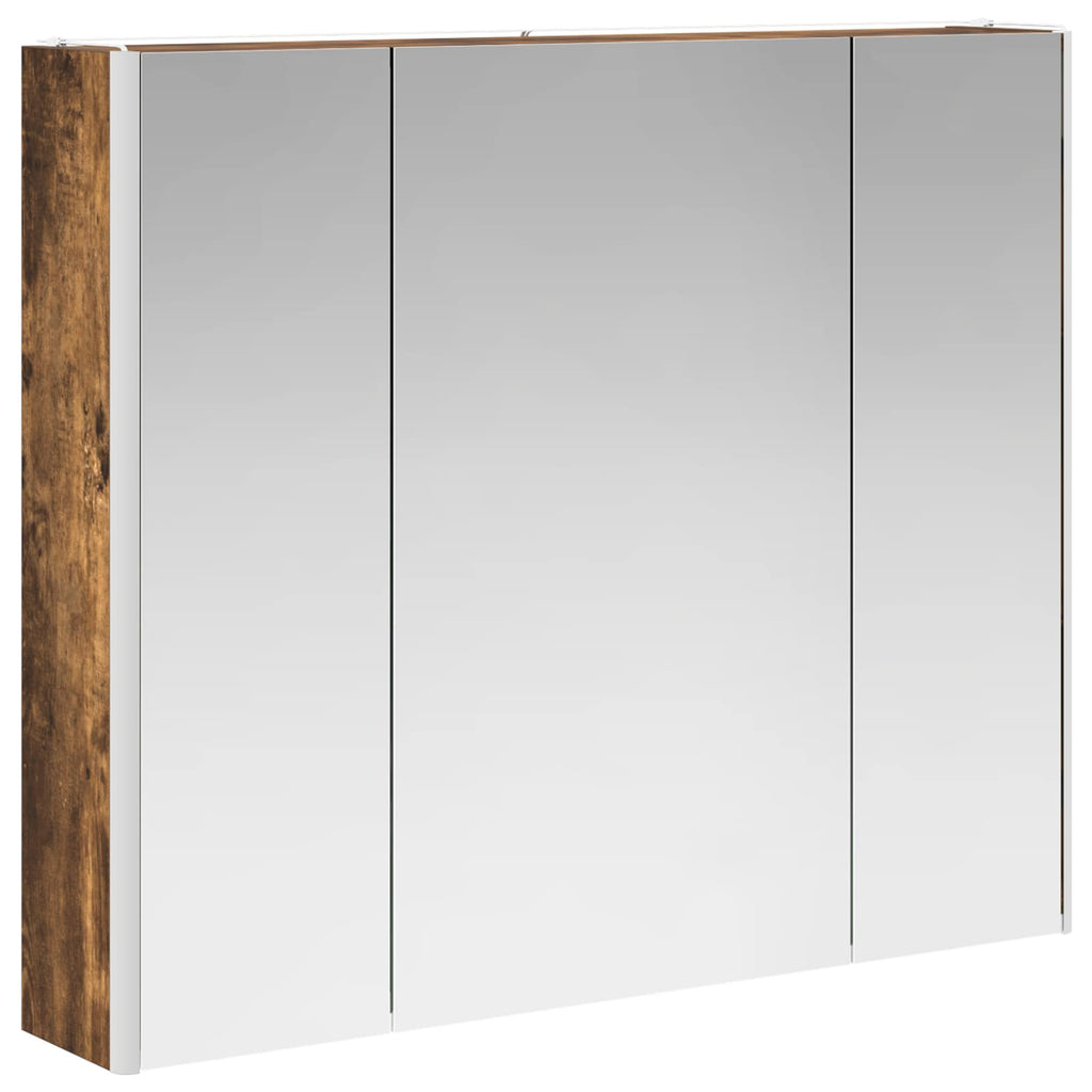 Badezimmerspiegelschrank Altholz 83,5 x 15,5 x 70 cm