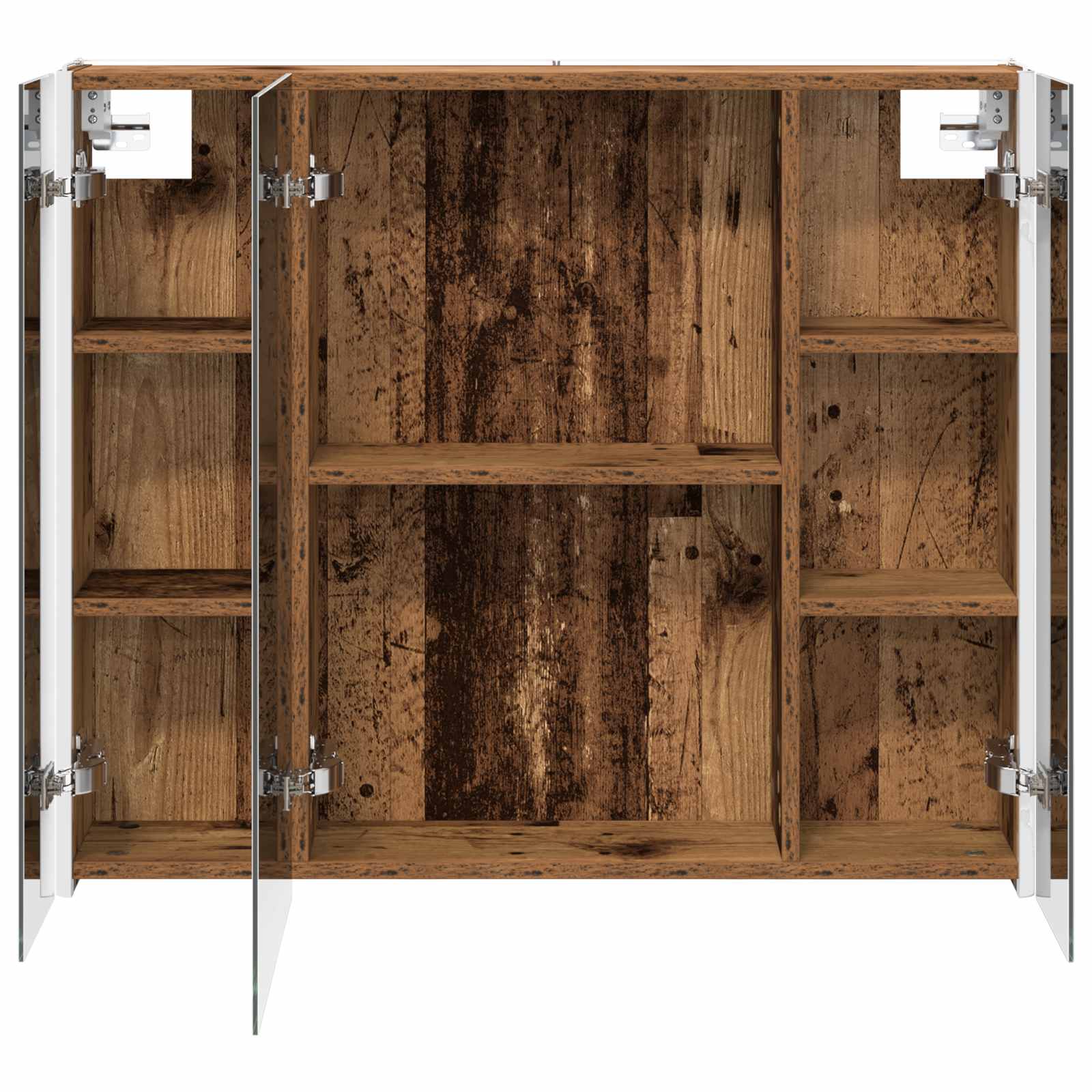 Badezimmerspiegelschrank Altholz 83,5 x 15,5 x 70 cm