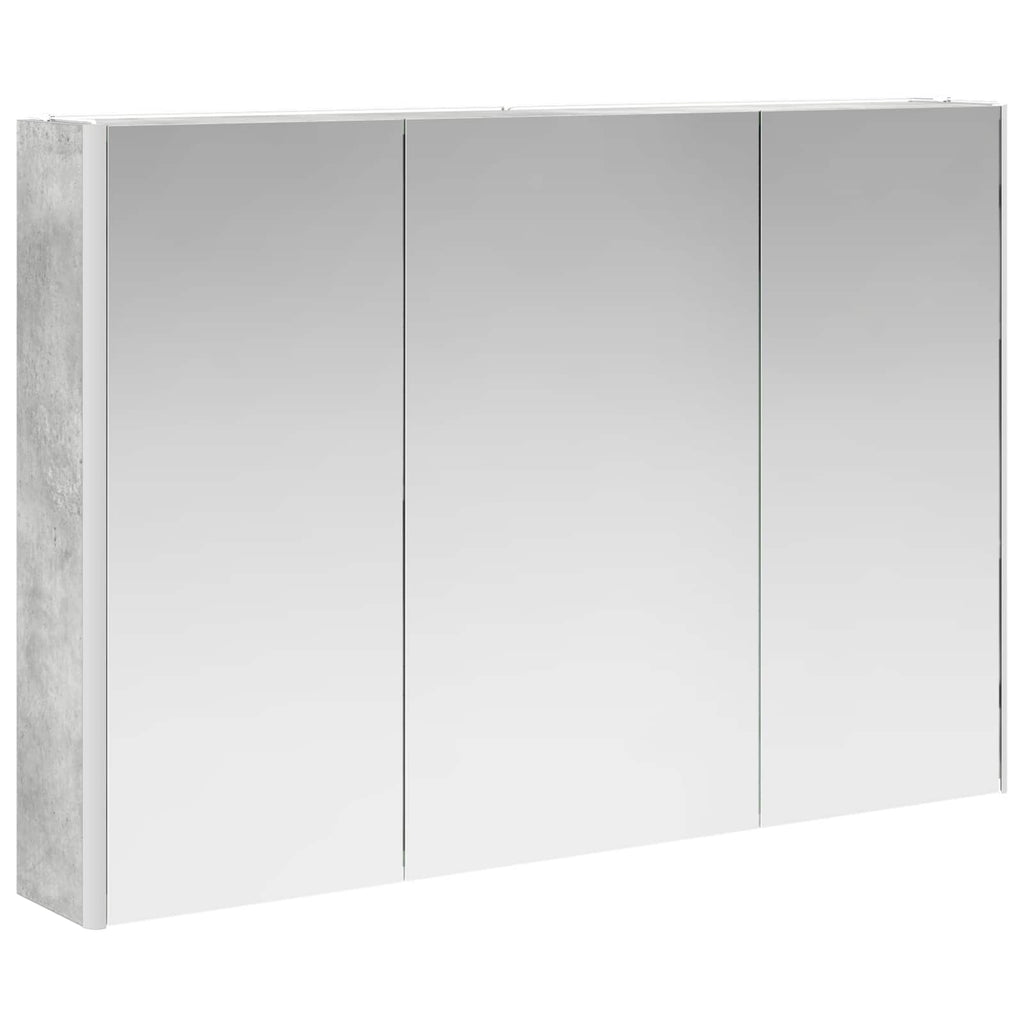 Badezimmerspiegelschrank Beton Grau 103,5 x 15,5 x 70 cm