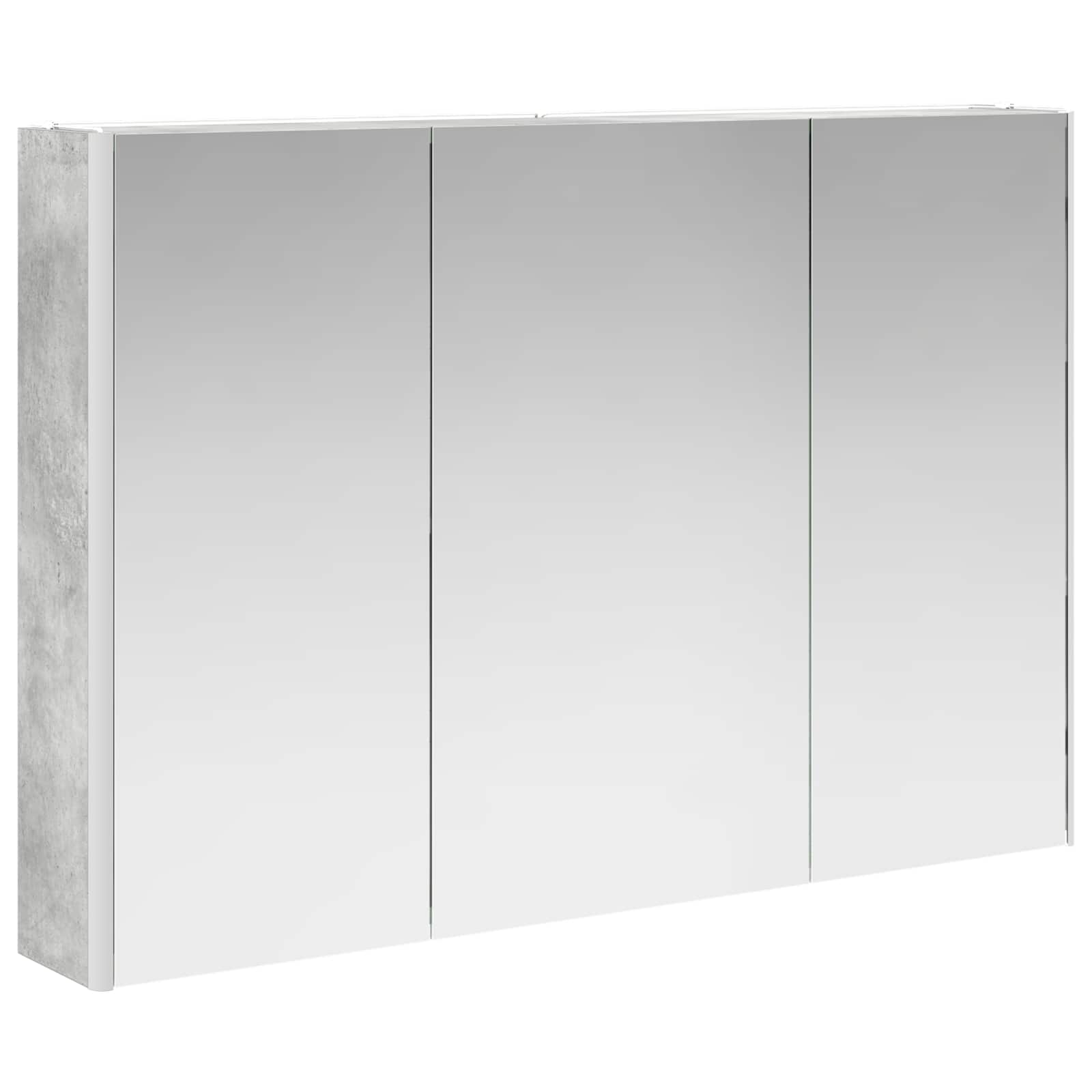 Badezimmerspiegelschrank Beton Grau 103,5 x 15,5 x 70 cm