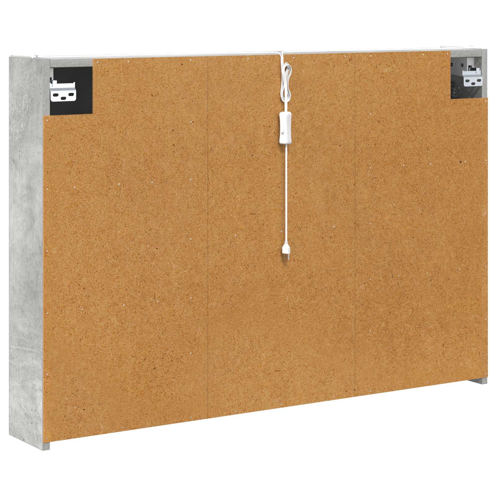 Badezimmerspiegelschrank Beton Grau 103,5 x 15,5 x 70 cm