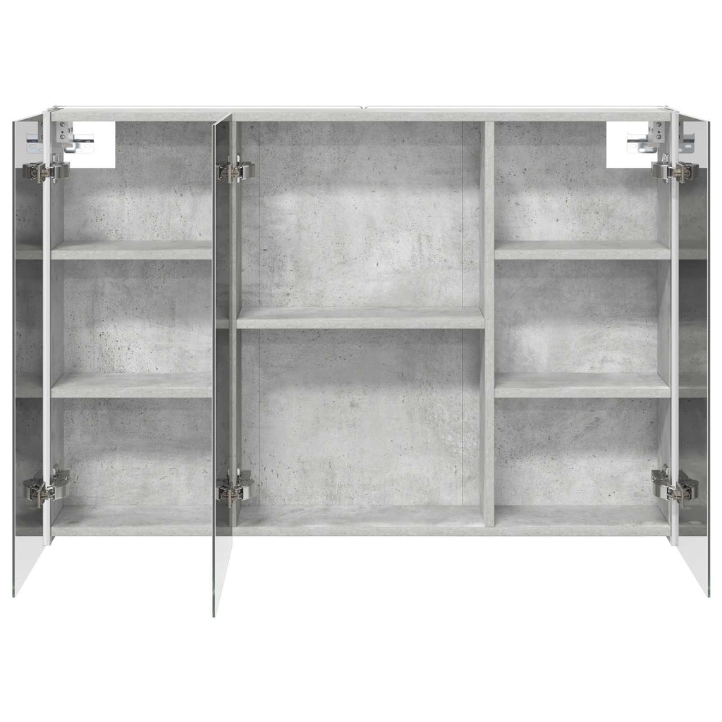 Badezimmerspiegelschrank Beton Grau 103,5 x 15,5 x 70 cm