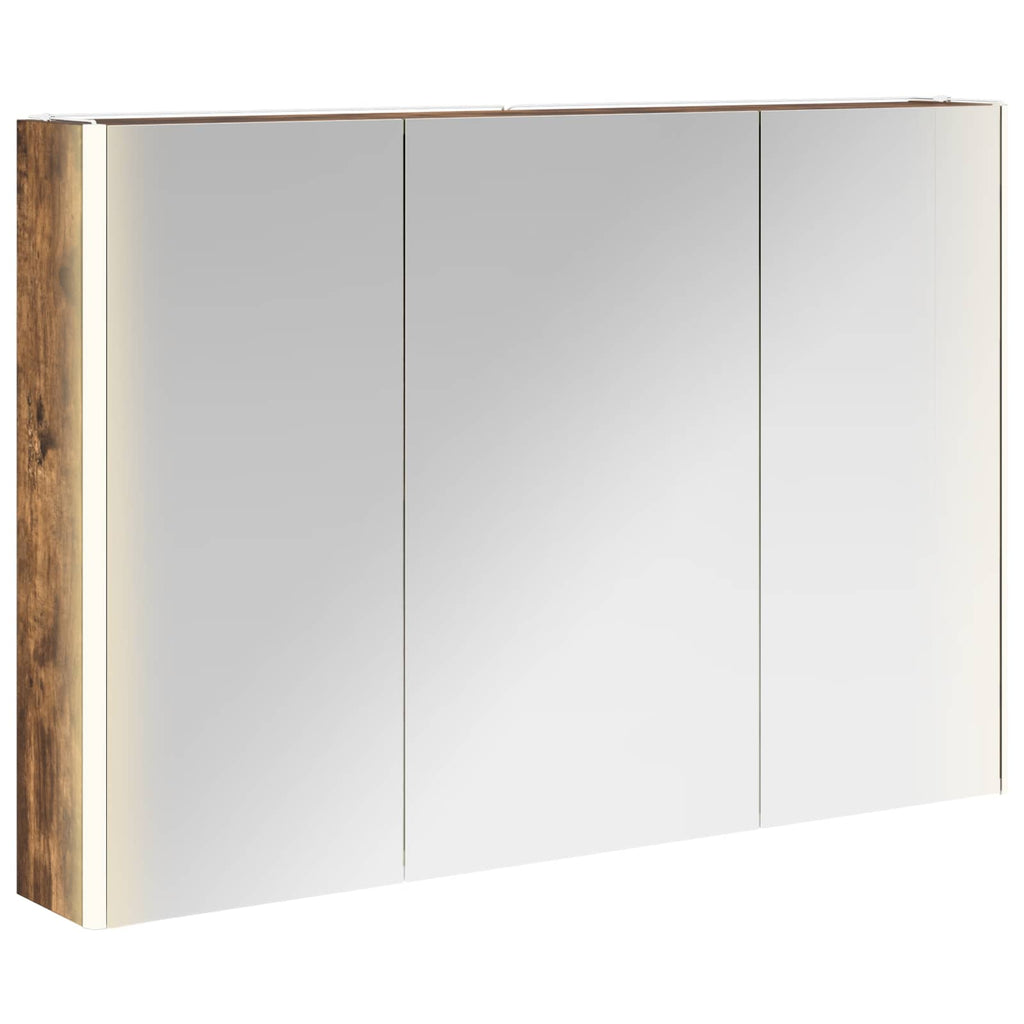 Badezimmerspiegelschrank Geräucherte Eiche 103,5 x 15,5 x 70 cm