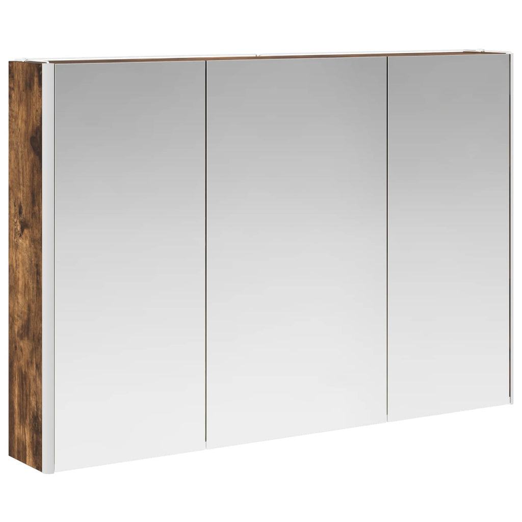 Badezimmerspiegelschrank Geräucherte Eiche 103,5 x 15,5 x 70 cm