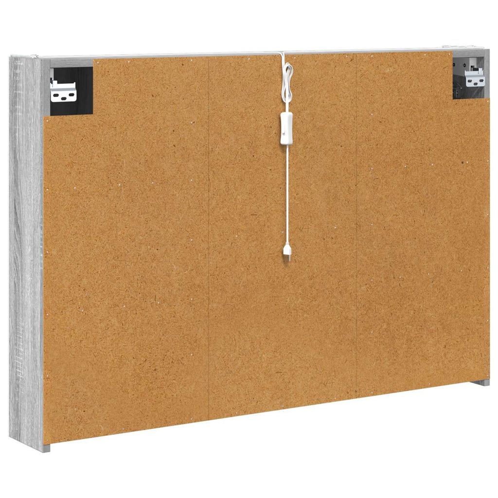 Badezimmerspiegelschrank Graues Sonoma 103,5 x 15,5 x 70 cm