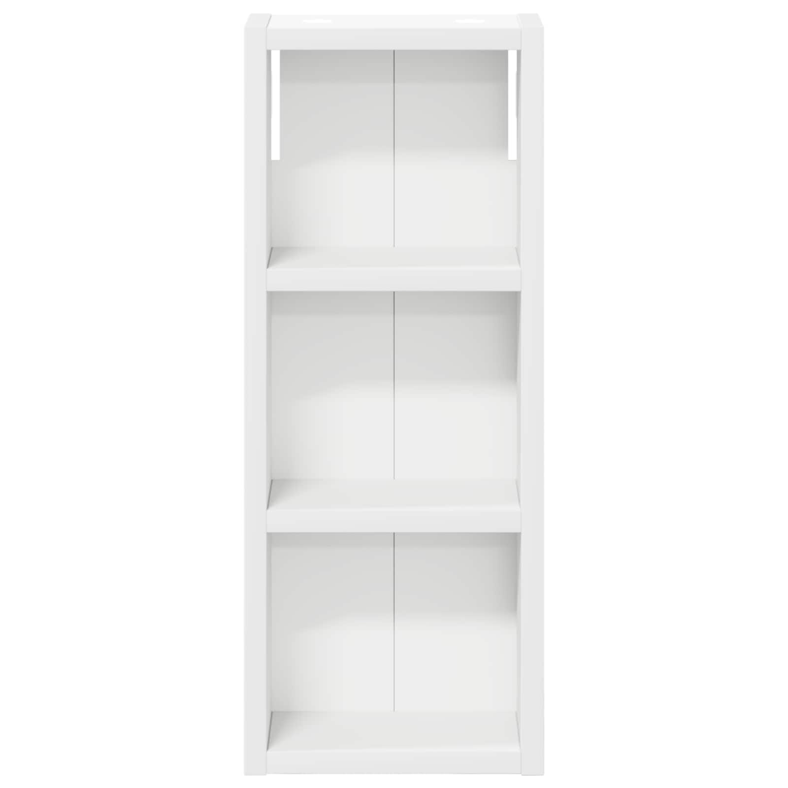 Badezimmer-Wandschrank Weiß 20 x 10 x 50 cm Holzwerkstoff