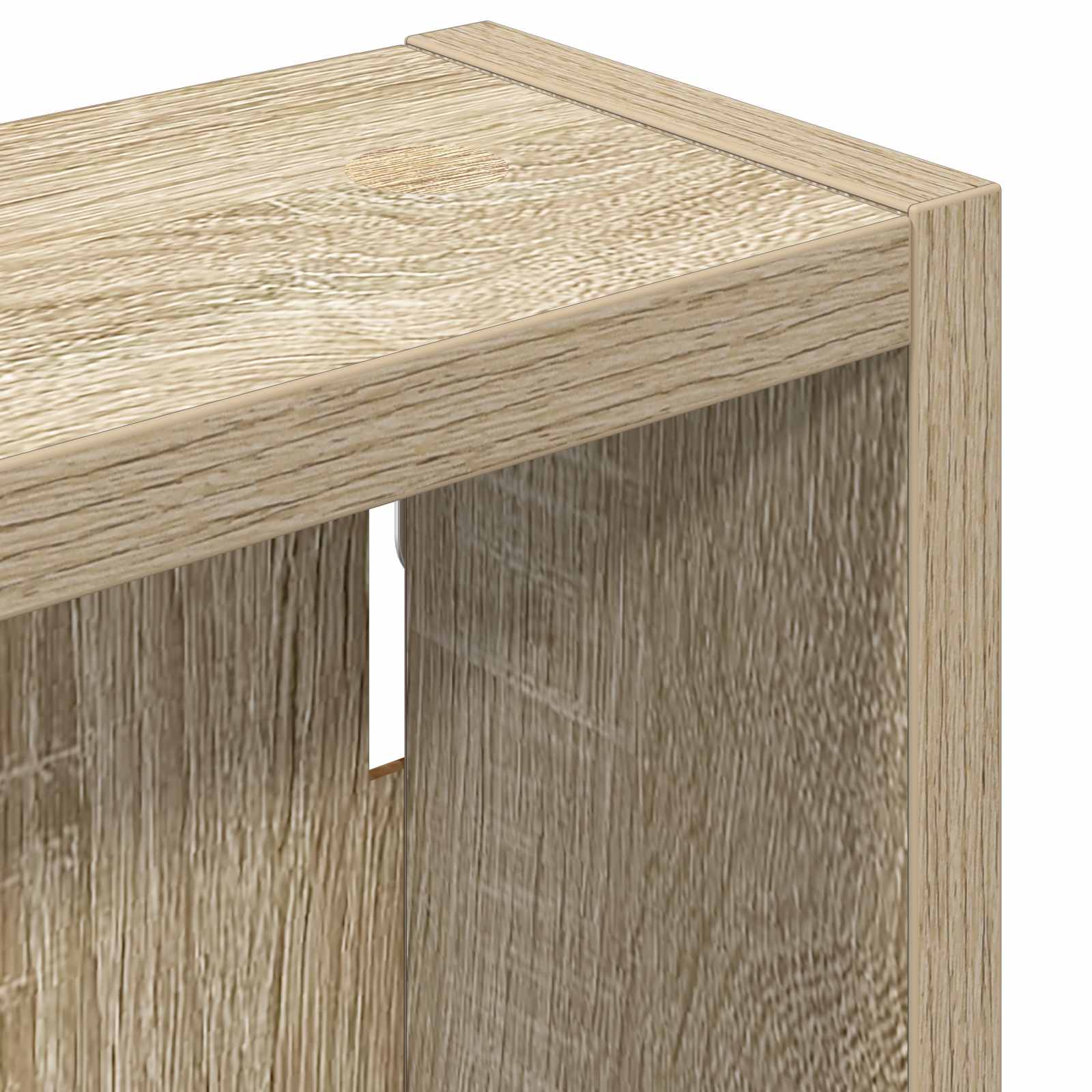 Badezimmer-Wandschrank mit Regal Sonoma-Eiche 20 x 10 x 50 cm