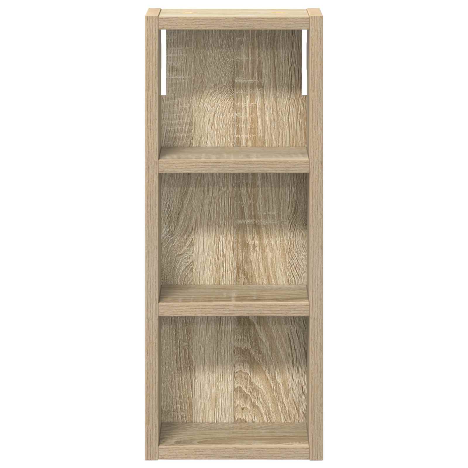 Badezimmer-Wandschrank mit Regal Sonoma-Eiche 20 x 10 x 50 cm