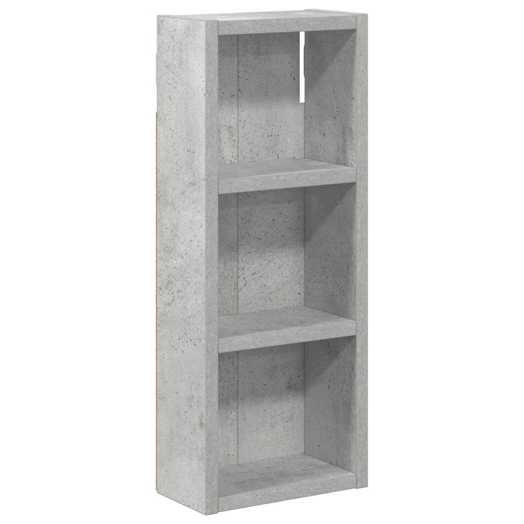 Badezimmer-Wandschrank Betongrau 20 x 10 x 50 cm Holzwerkstoff