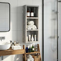Badezimmer-Wandschrank mit Regal Graues Sonoma 20 x 10 x 50 cm