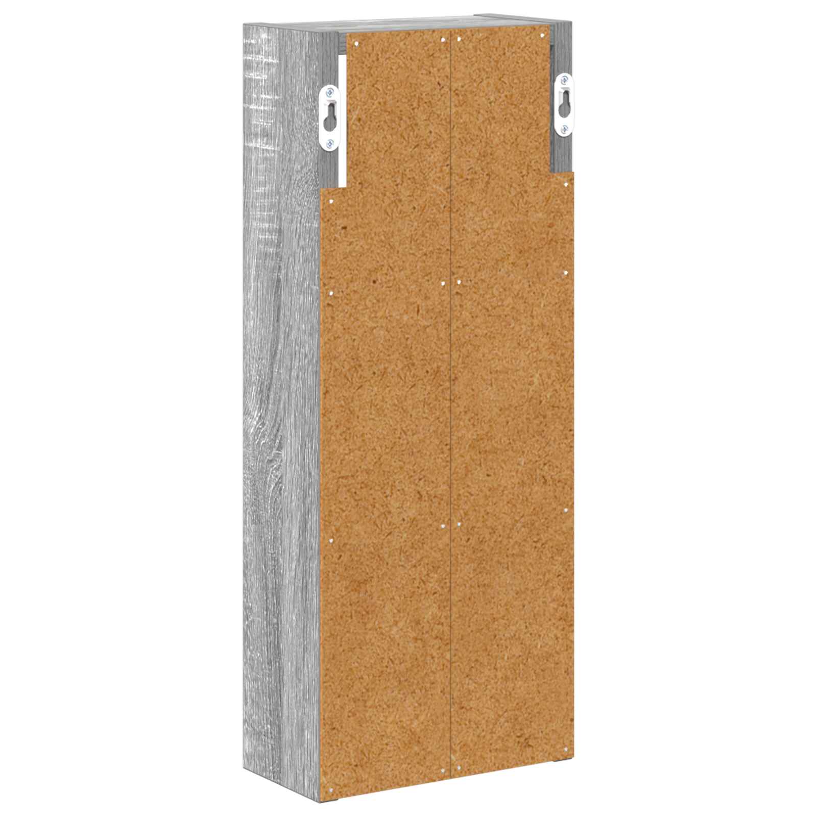 Badezimmer-Wandschrank mit Regal Graues Sonoma 20 x 10 x 50 cm