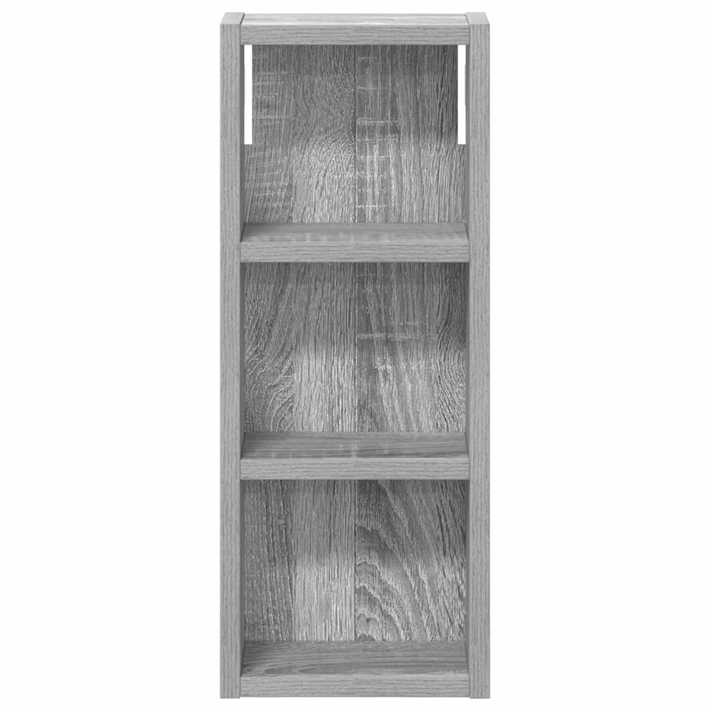Badezimmer-Wandschrank mit Regal Graues Sonoma 20 x 10 x 50 cm