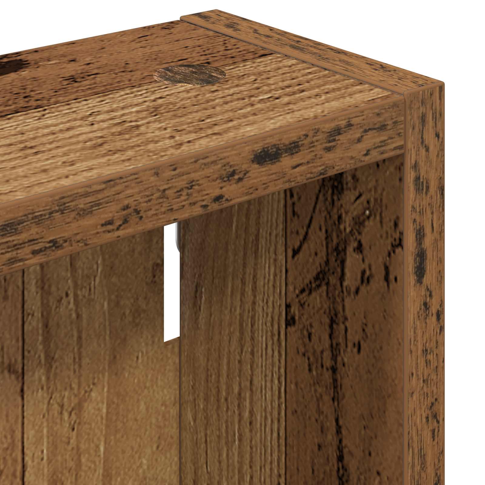 Badezimmer-Wandschrank Altholz 20 x 10 x 50 cm Holzwerkstoff