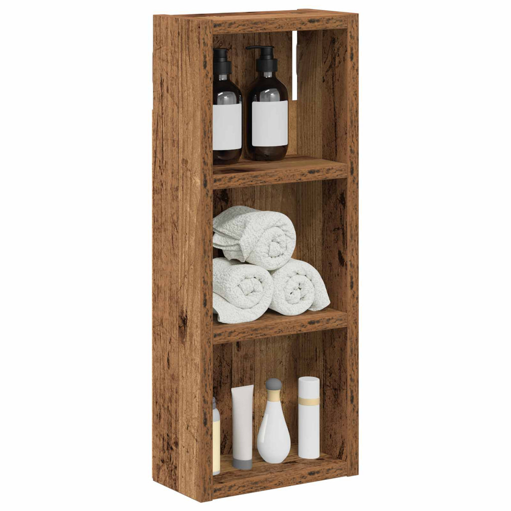 Badezimmer-Wandschrank Altholz 20 x 10 x 50 cm Holzwerkstoff