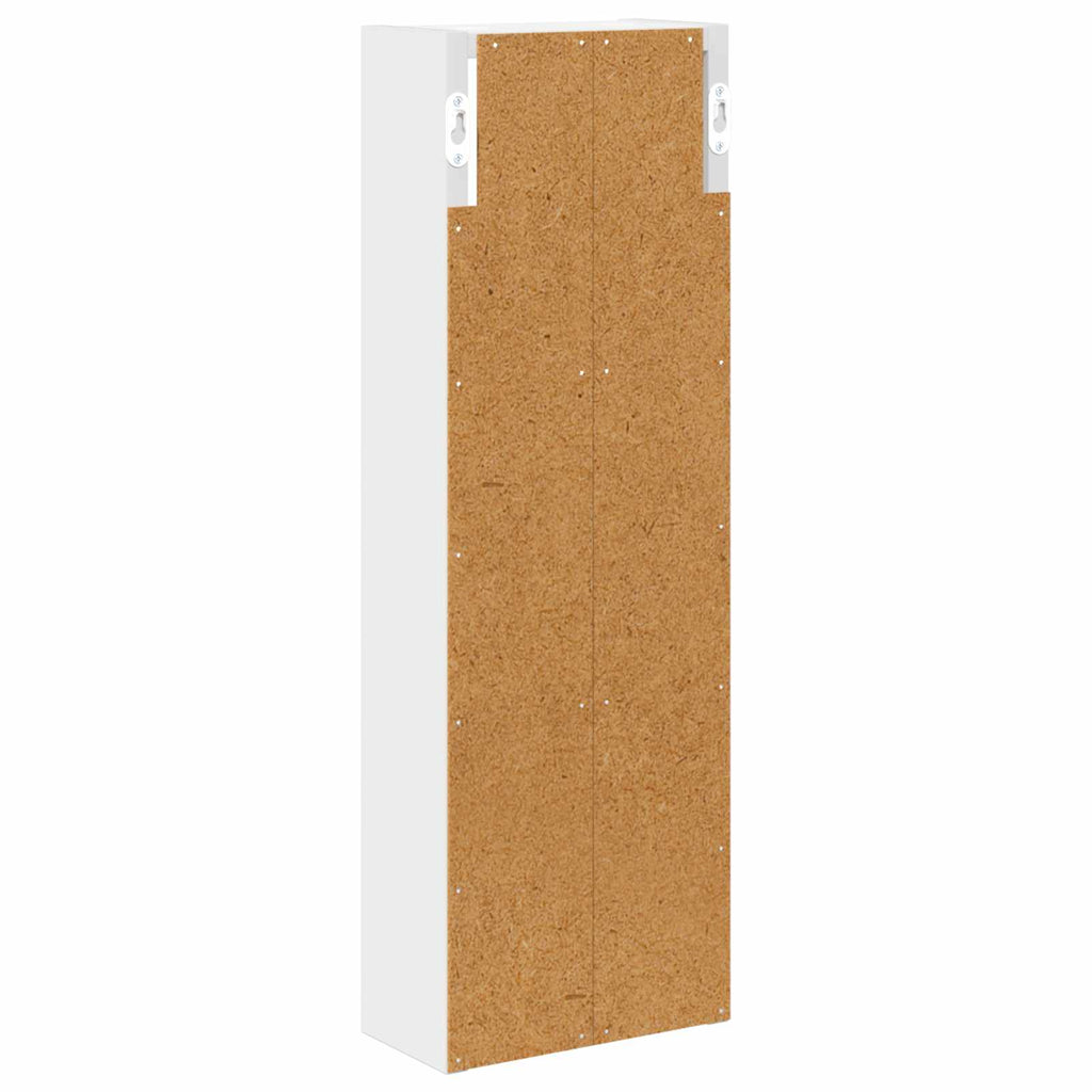 Badezimmer-Wandschrank Weiß 20 x 10 x 60,5 cm Holzwerkstoff