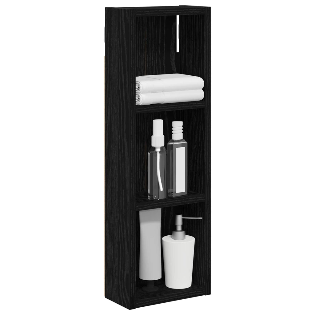Badezimmer-Wandschrank Schwarze Eiche 20 x 10 x 60,5 cm