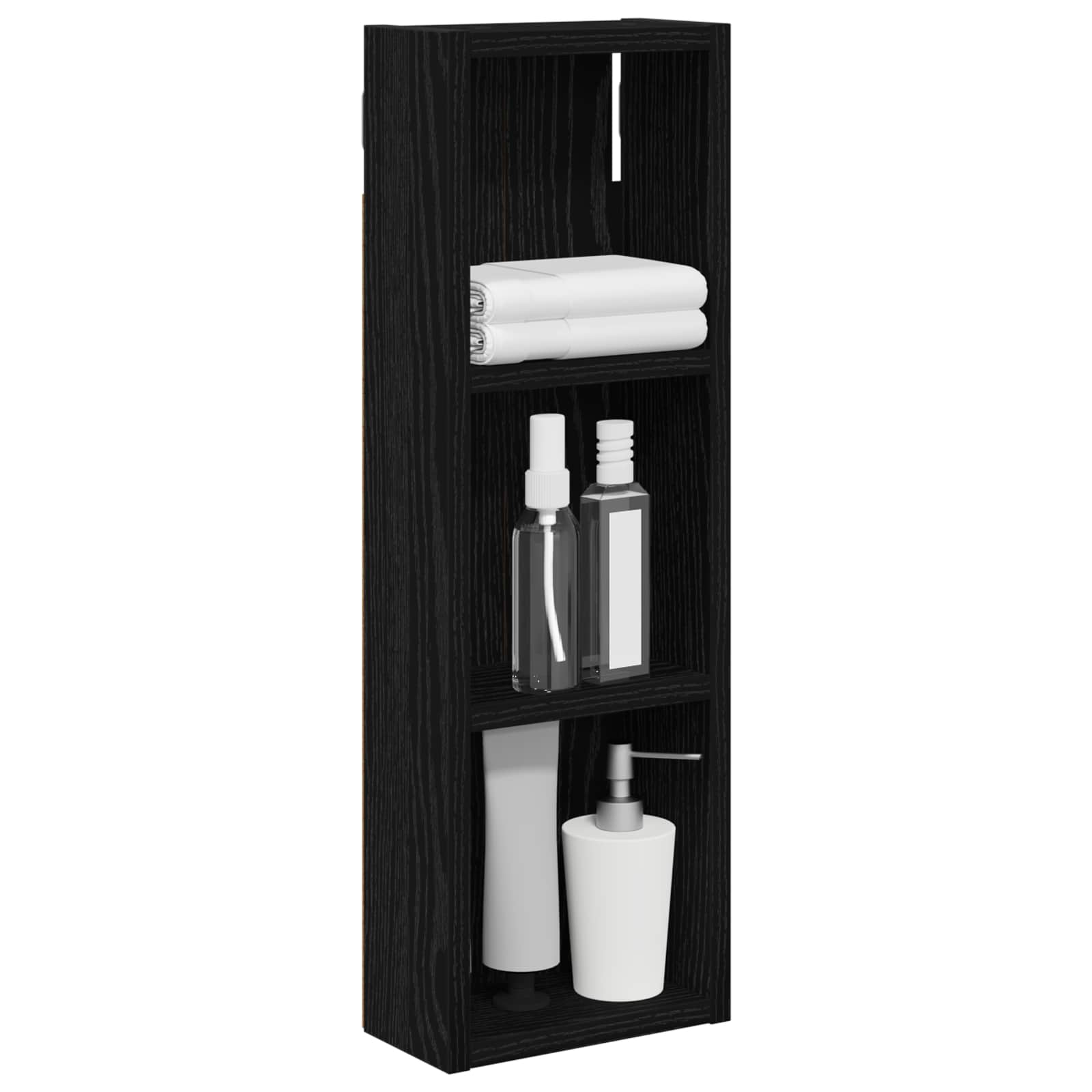 Badezimmer-Wandschrank Schwarze Eiche 20 x 10 x 60,5 cm