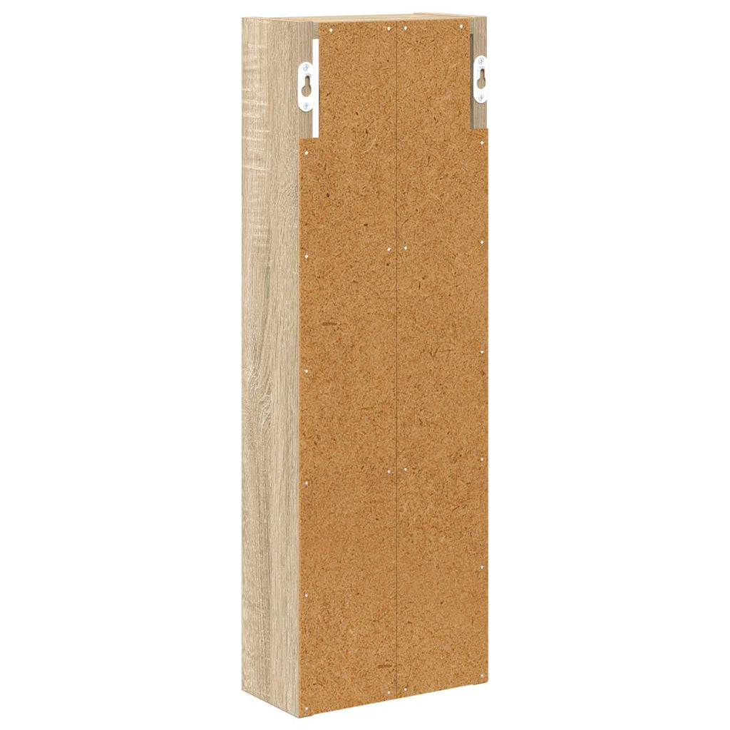 Badezimmer-Wandschrank mit Regal Sonoma-Eiche 20 x 10 x 60,5 cm