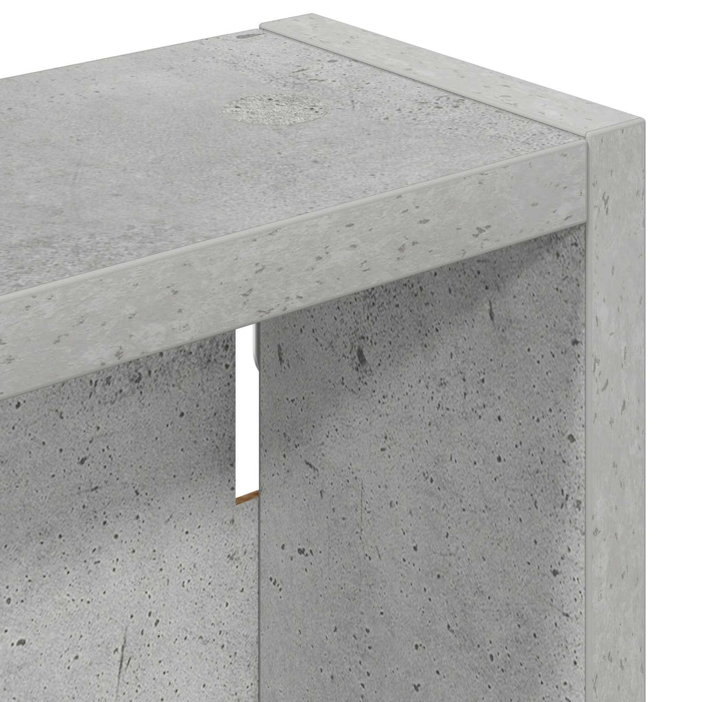 Badezimmer-Wandschrank mit Regal Betongrau 20 x 10 x 60,5 cm