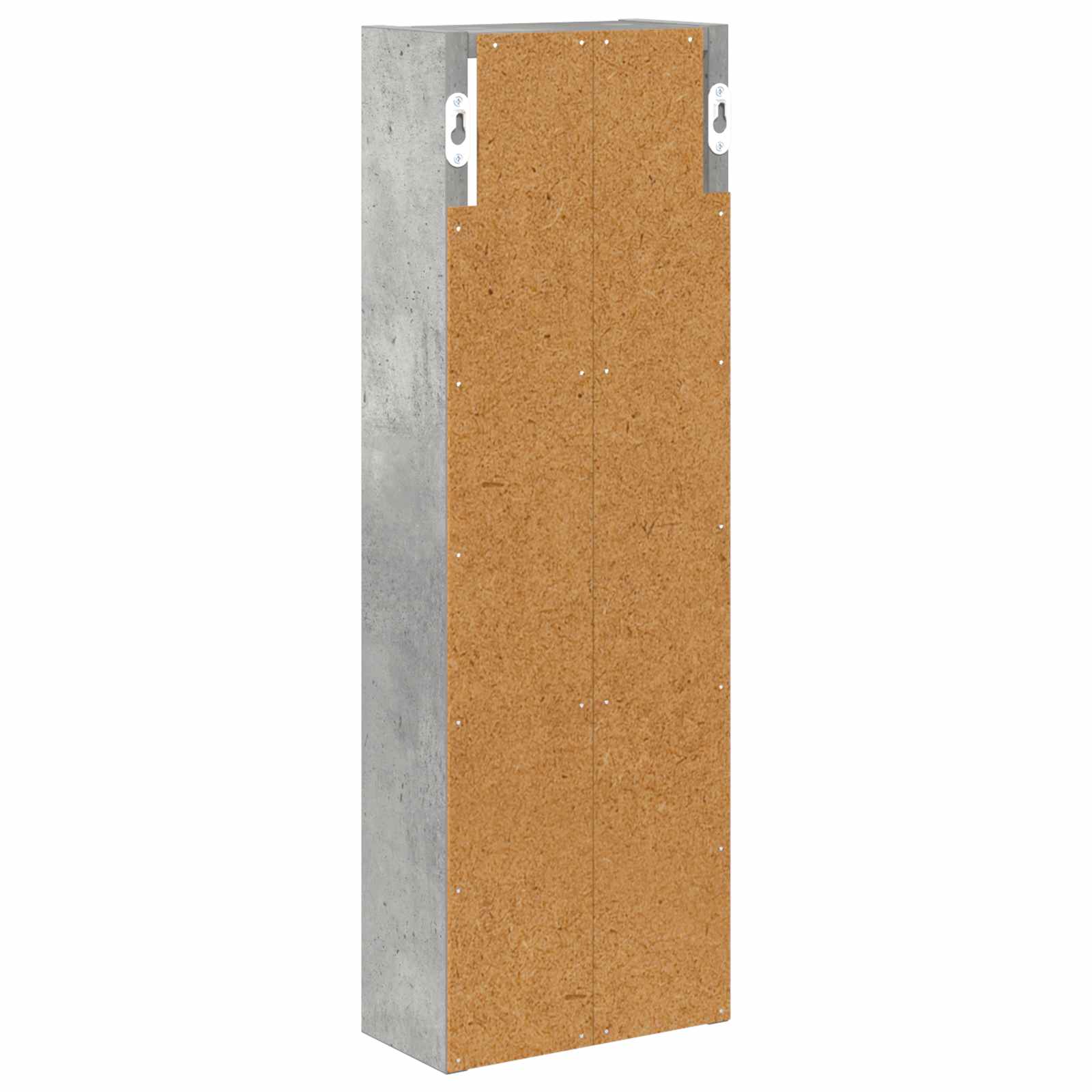 Badezimmer-Wandschrank mit Regal Betongrau 20 x 10 x 60,5 cm