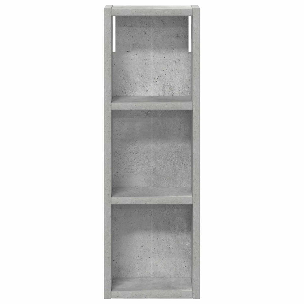 Badezimmer-Wandschrank mit Regal Betongrau 20 x 10 x 60,5 cm