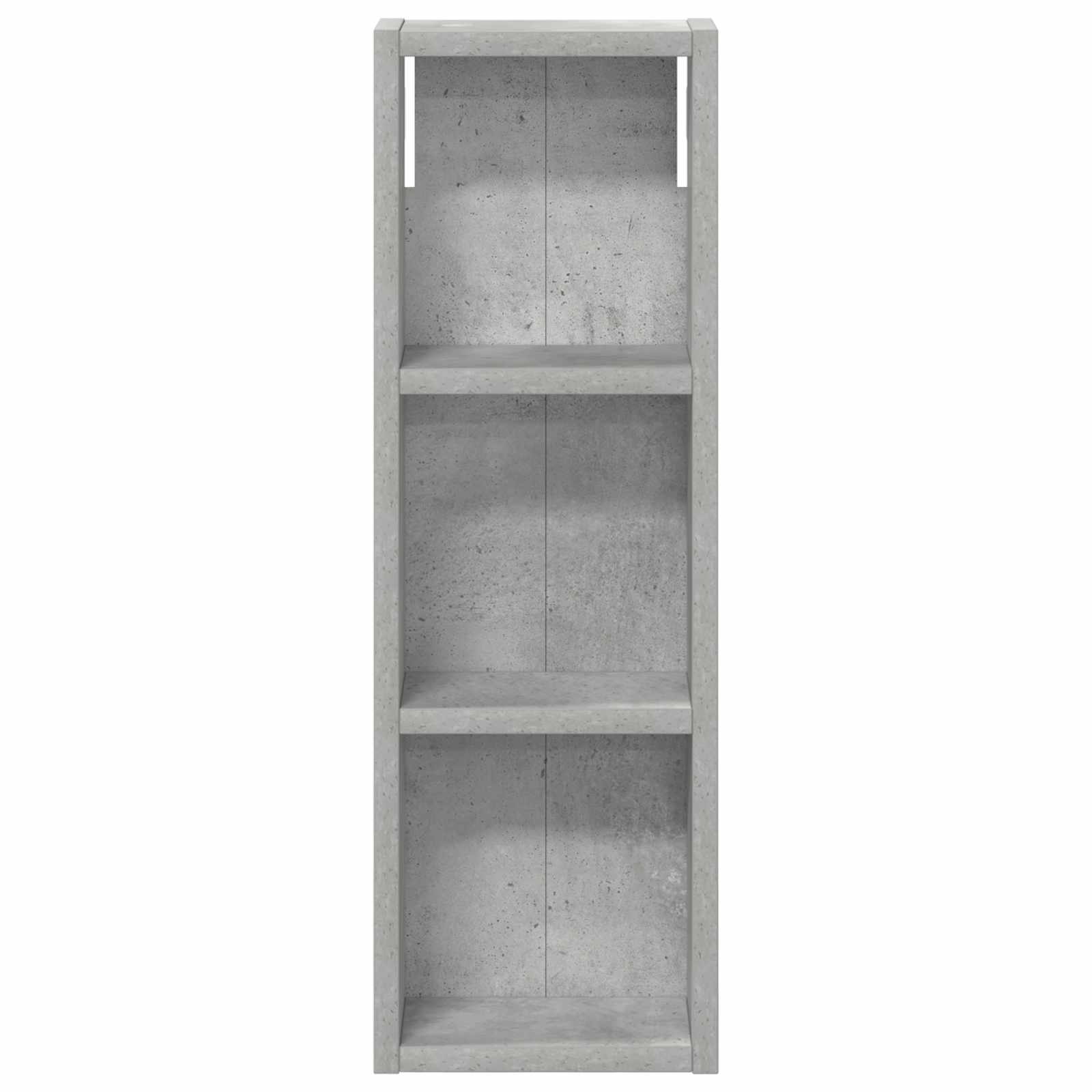 Badezimmer-Wandschrank mit Regal Betongrau 20 x 10 x 60,5 cm
