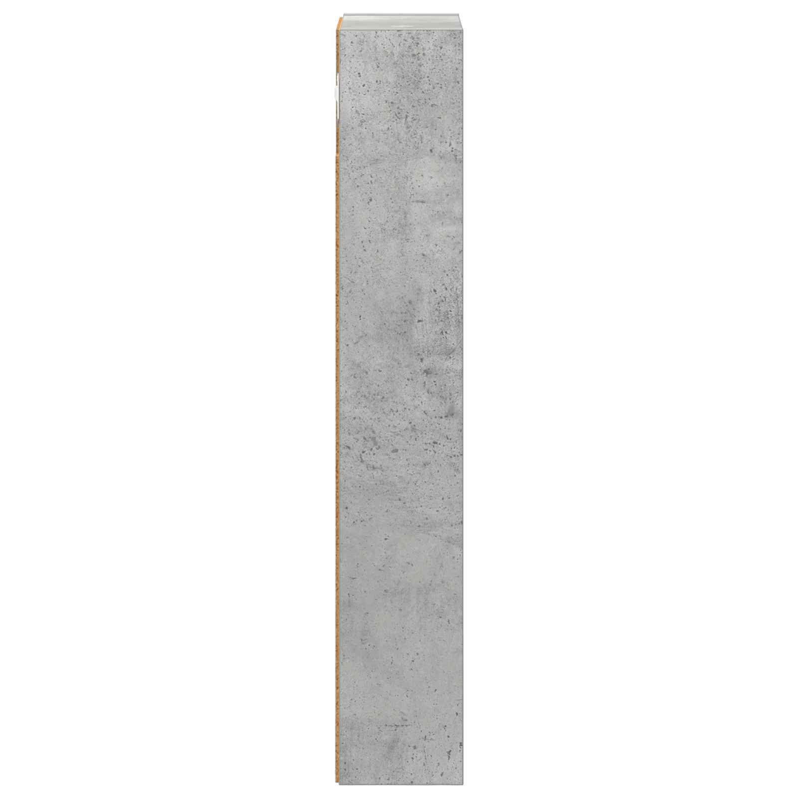 Badezimmer-Wandschrank mit Regal Betongrau 20 x 10 x 60,5 cm