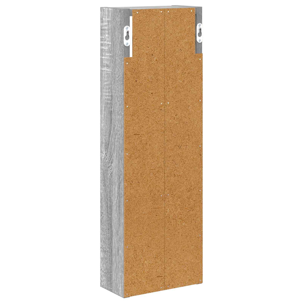 Badezimmer-Wandschrank Graues Sonoma 20 x 10 x 60,5 cm