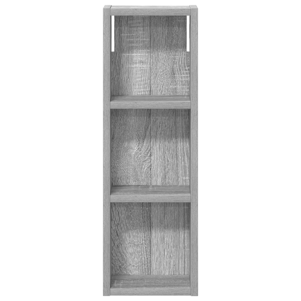 Badezimmer-Wandschrank Graues Sonoma 20 x 10 x 60,5 cm