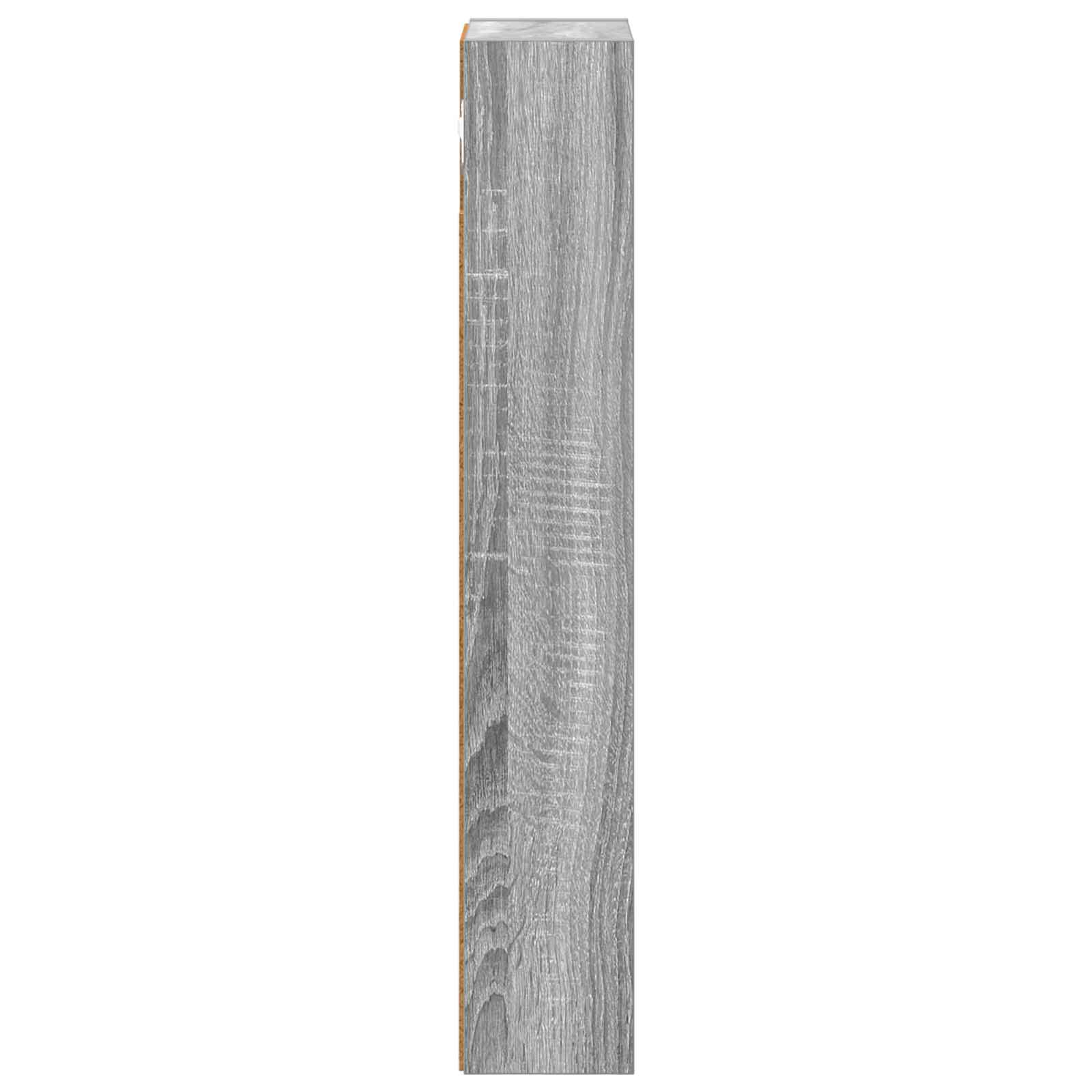 Badezimmer-Wandschrank Graues Sonoma 20 x 10 x 60,5 cm