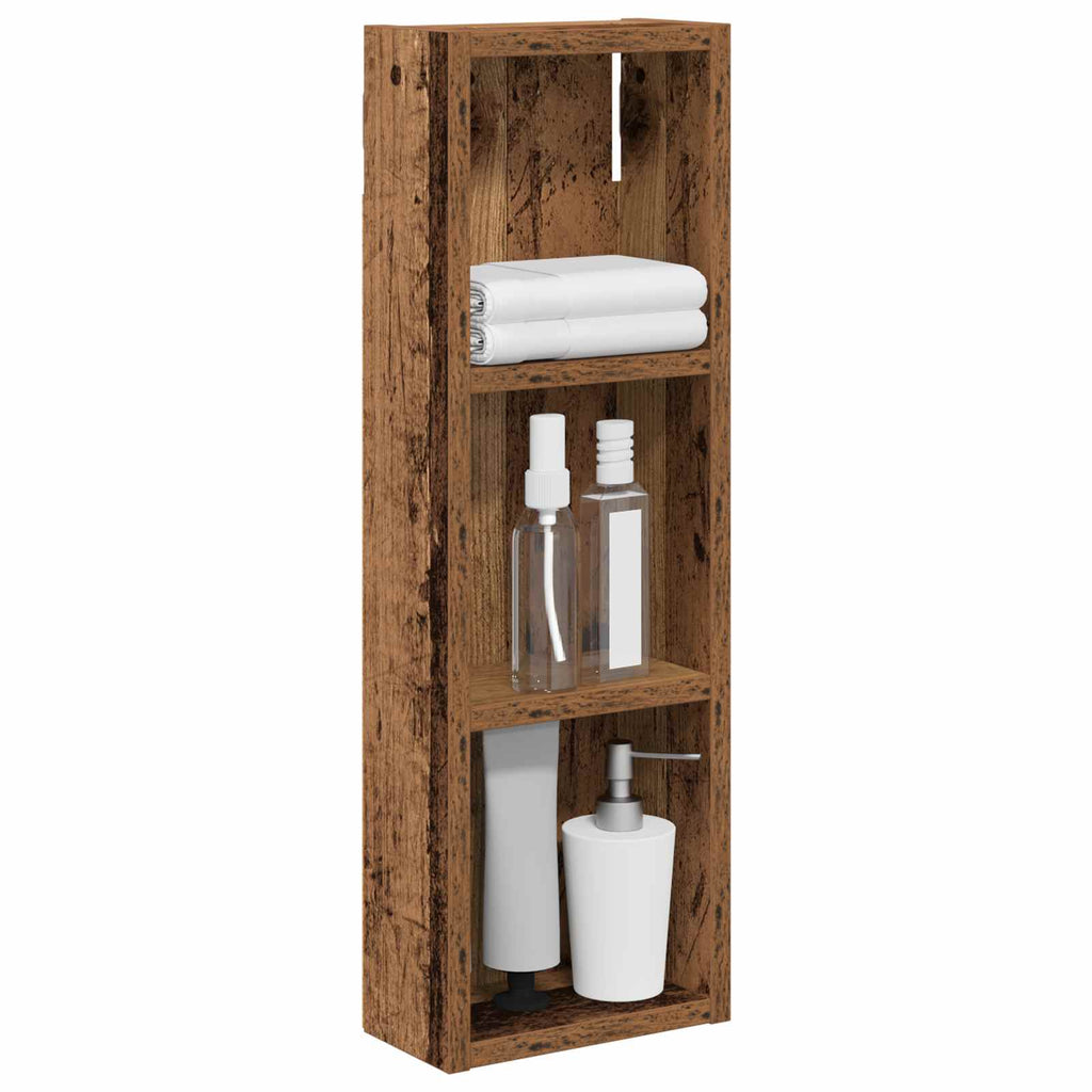 Badezimmer-Wandschrank Altholz 20 x 10 x 60,5 cm Holzwerkstoff