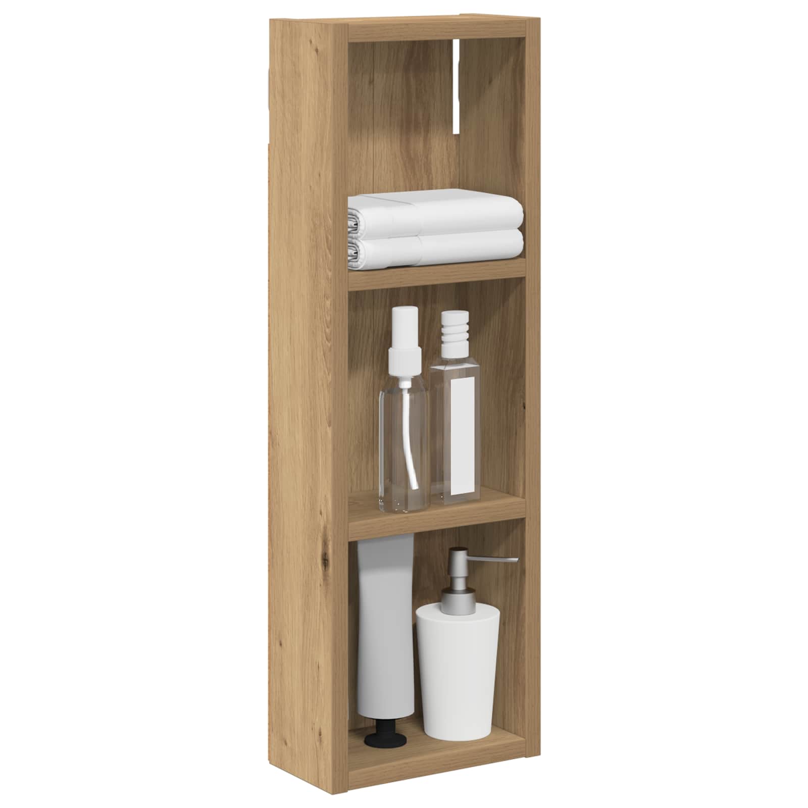 Badezimmer-Wandschrank Kunsthandwerk Eiche 20 x 10 x 60,5 cm