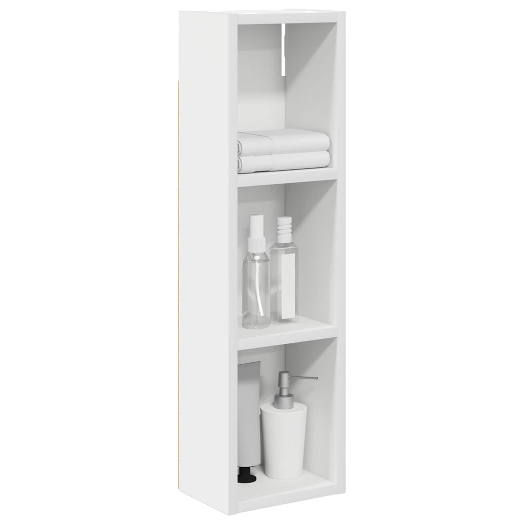 Badezimmer-Wandschrank Weiß 20 x 14 x 70 cm Holzwerkstoff