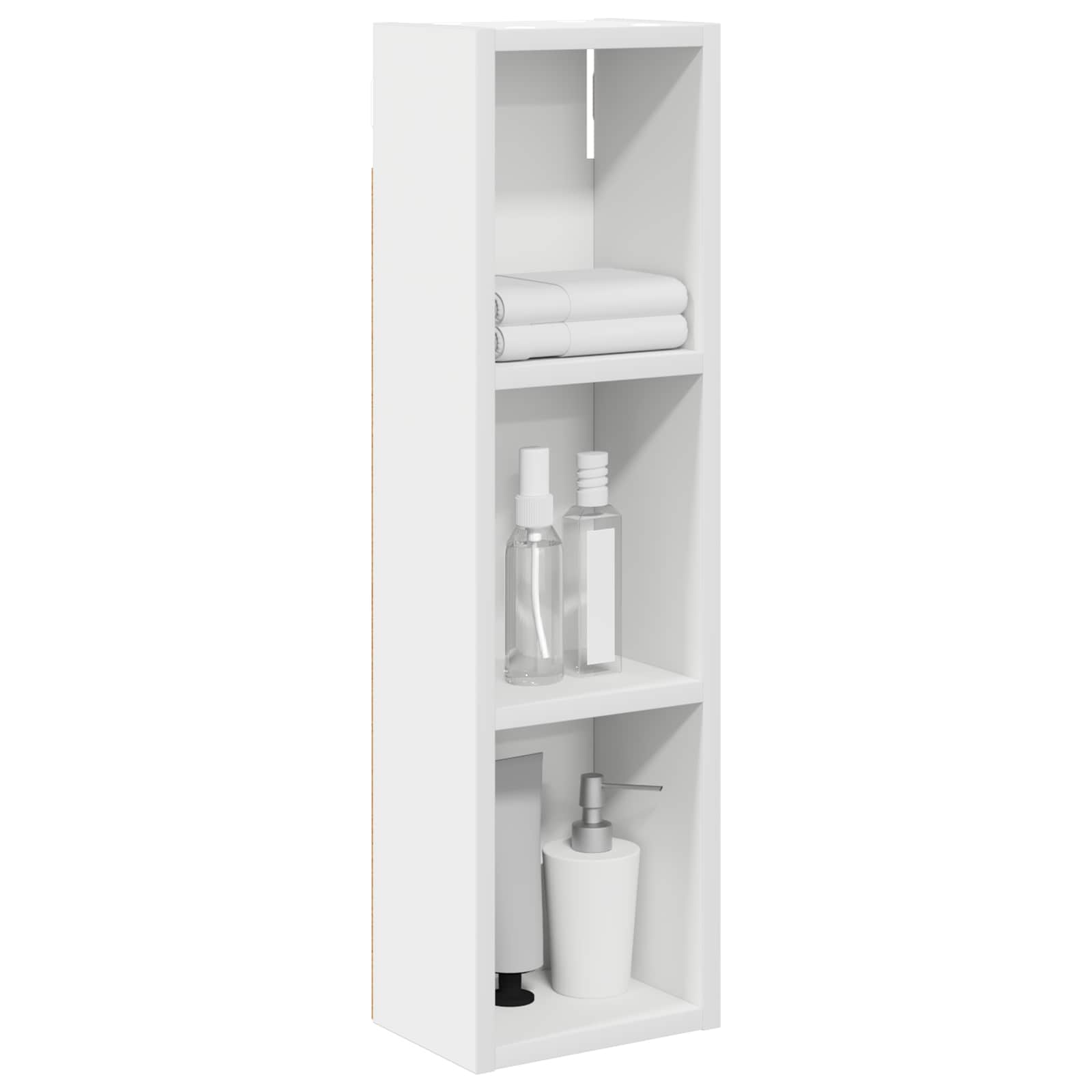 Badezimmer-Wandschrank Weiß 20 x 14 x 70 cm Holzwerkstoff
